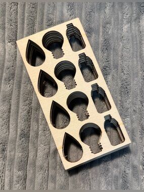 9 PCS Wooden Drawing Templates for Arts & Craft Projects